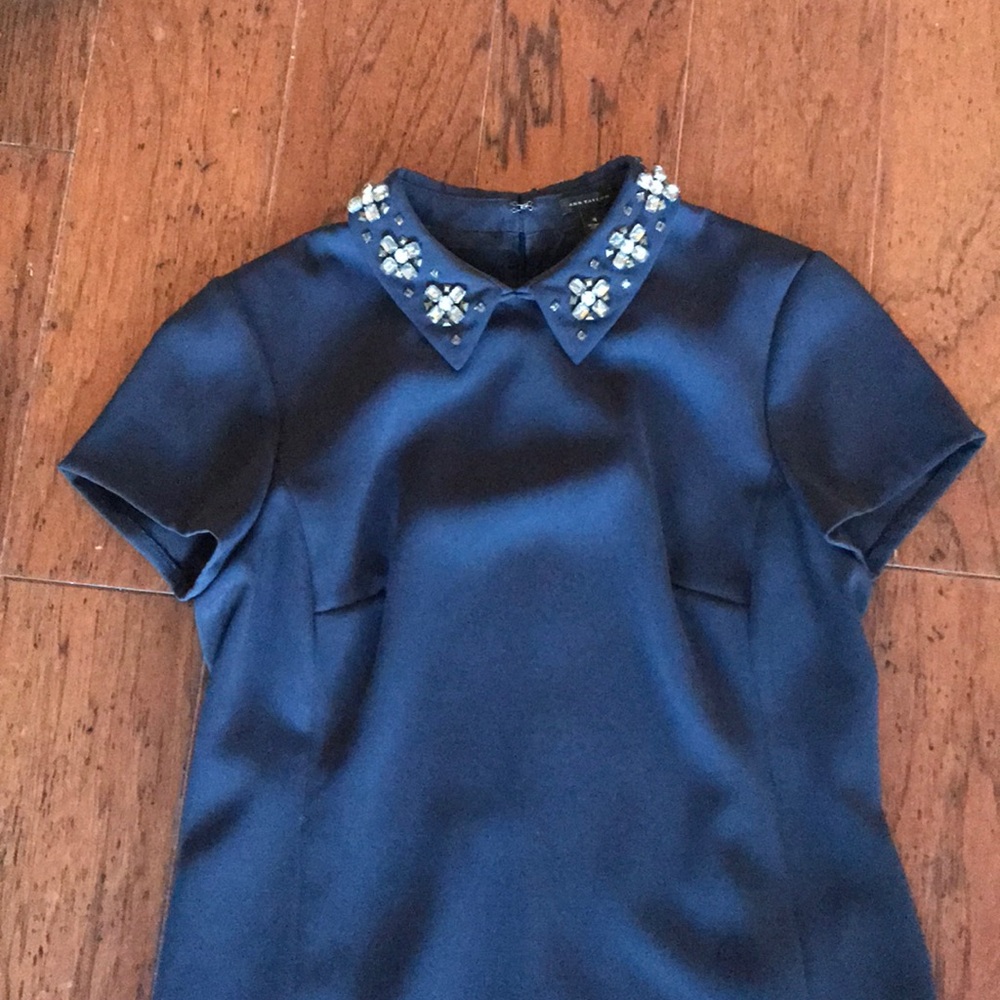 Beaded collar dress